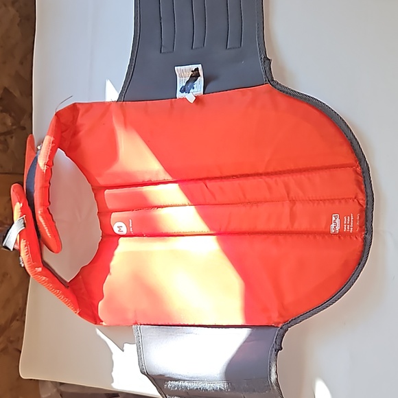 Outward Hound Granby Splash Life Jacket Size Medium Orange/Gray - Picture 8 of 11